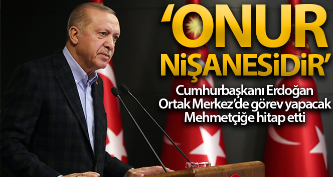 Cumhurbaşkanı Erdoğan, Ortak Merkez’de çalışmak için Bakü’de bulunan Mehmetçi’ye seslendi