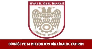 Divriği ilçesine 2020 yılında 14 milyon yatırım yapıldı