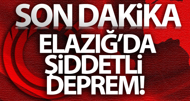 Elazığ’da 5,3 büyüklüğünde deprem