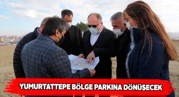 Elli beş dönümlük Yumurtatepe bölge parkı oluyor