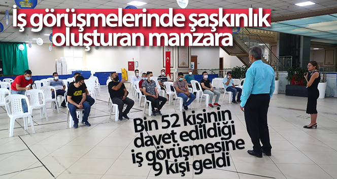 İş görüşmelerinde şaşırtıcı bir manzara
