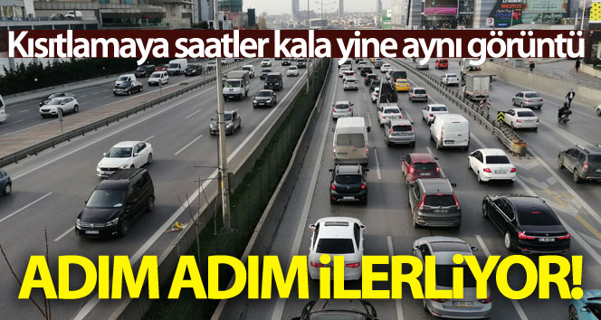 İstanbul’da 56 saatlik sokak kısıtlamasından önceki yoğunluk