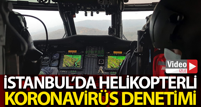 Jandarma’dan helikopter korona virüsü kontrolü
