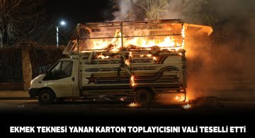 Karton toplayıcısı adamın zor gününde Vali destek oldu