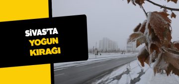 Kırağı Sivas’ı beyaza bürüdü, kartpostallık görüntüler oluştu