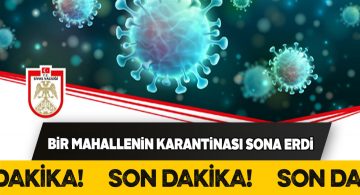 Kızılelma köyünde karantina tedbirleri kaldırıldı