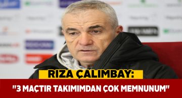 Rıza Hoca oynanan oyundan ve takımdan çok memnun