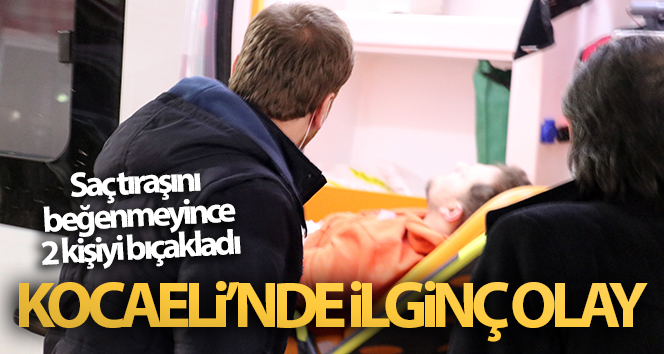 Saç kestirmesini beğenmeyince 2 kişiyi bıçaklayan kişi tutuklandı