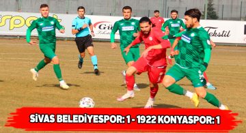 Sivas Belediyespor evinde berabere kaldı