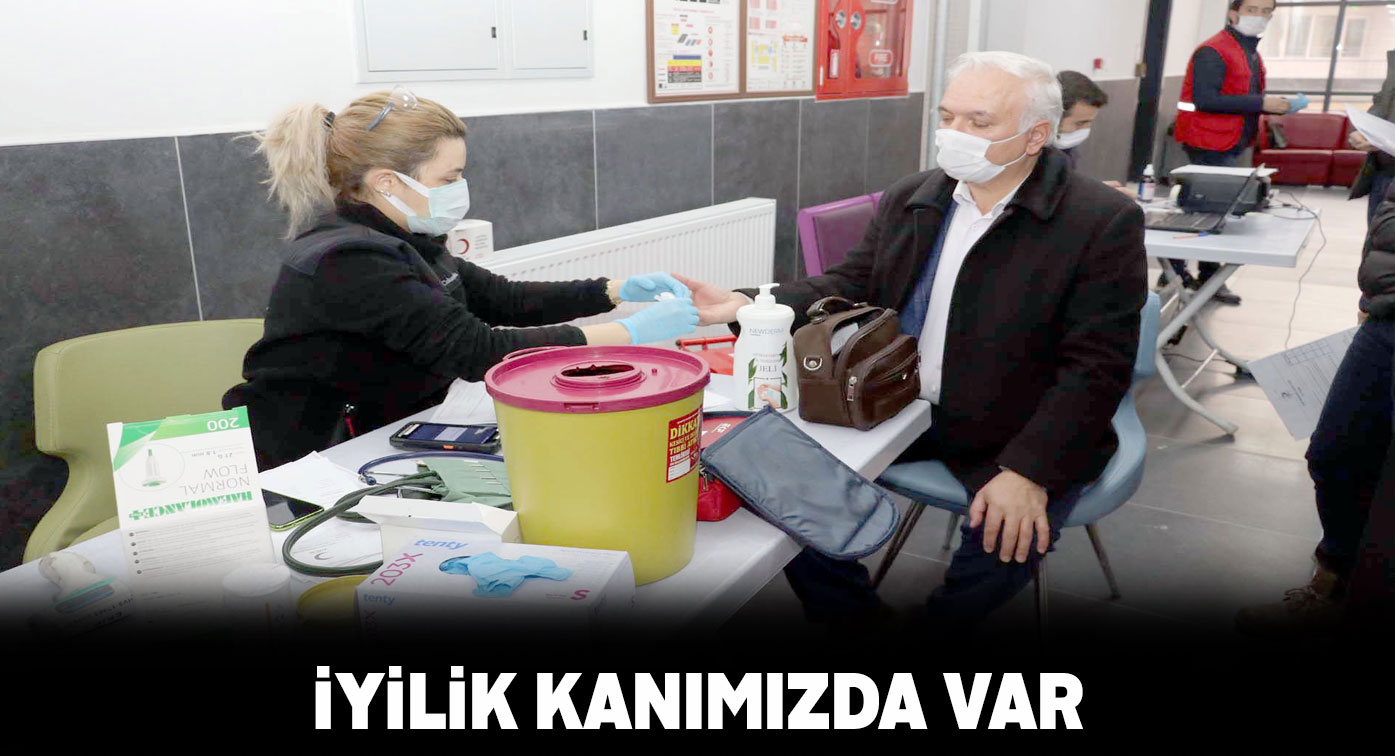 Sivas’ta başlatılan kan bağışı kampanyasına büyük ilgi