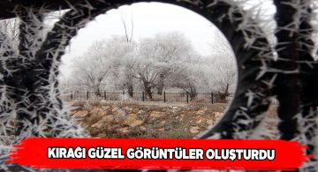 Sivas’ta kırağı muhteşem görselleri beraberinde getirdi