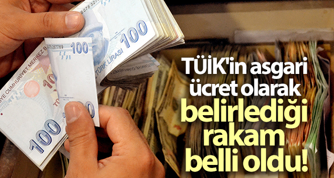 TÜİK’in asgari ücret olarak belirlediği rakam açıklandı!
