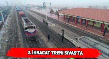 Türkiye’nin uzak doğuya 2. ihracat treni Bostankaya’ya ulaştı