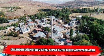 ‘Uzaktaki Köy’e Ahmet Kutsi Tecer Anıtı