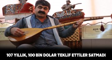 Aşık Veysel’in 107 yıllık bağlamasına gözü gibi bakıyor