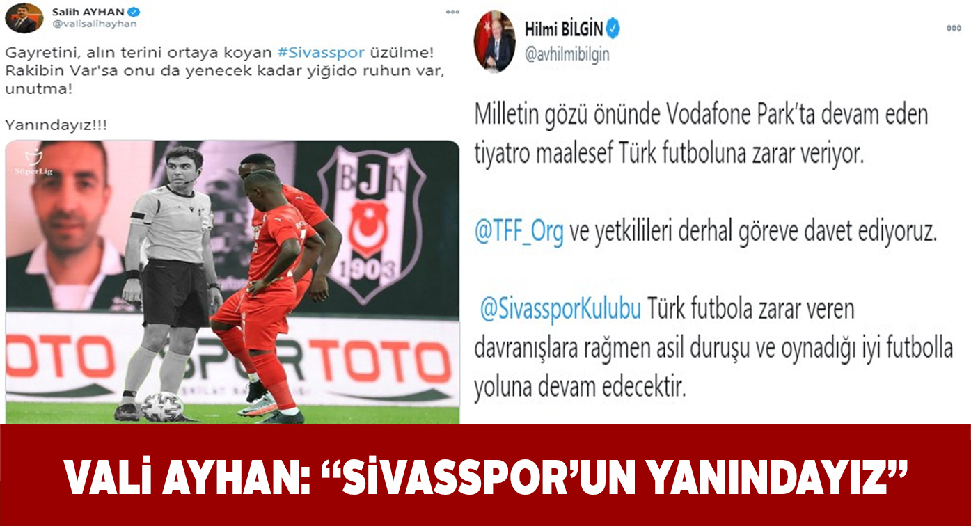 Sivas Valisi ve Belediye Başkanı’ndan Yiğidolar için destek mesajı