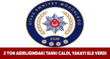 2 tonluk yakıt tankını çaldı ama kaçamadı