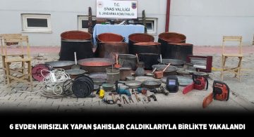 6 evi soyan 5 hırsız Darende’de yakalandı