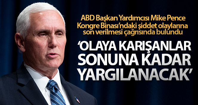 ABD Başkan Yardımcısı Mike Pence’in olaylarından sonra açıklama!