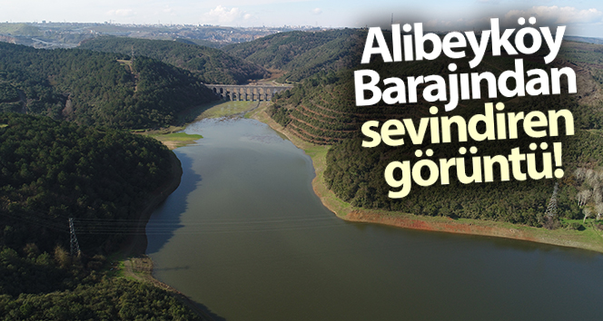 Alibeyköy Barajından sevindiren görüntü: Sular Moğlova Kemerine yaklaştı