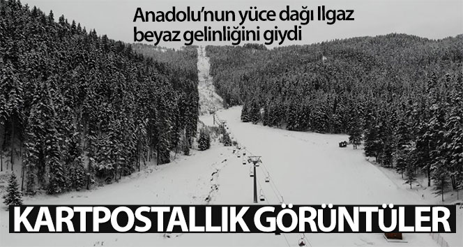 Anadolu’nun yüce dağı Ilgaz’da kar manzaraları