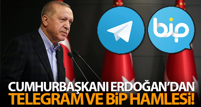 Cumhurbaşkanı Erdoğan Telegram ve BİP’te
