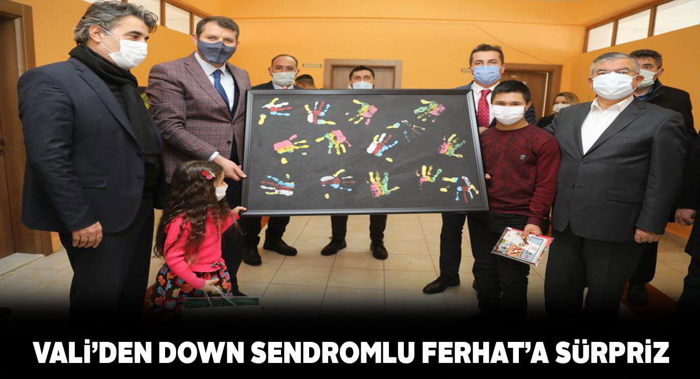 Sivas Valisi’nden down sendromlu gence destek