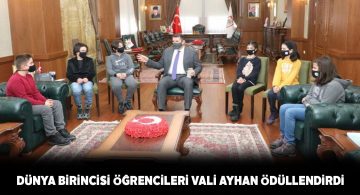 Sivas Valisinden dünya birincilerine ödül