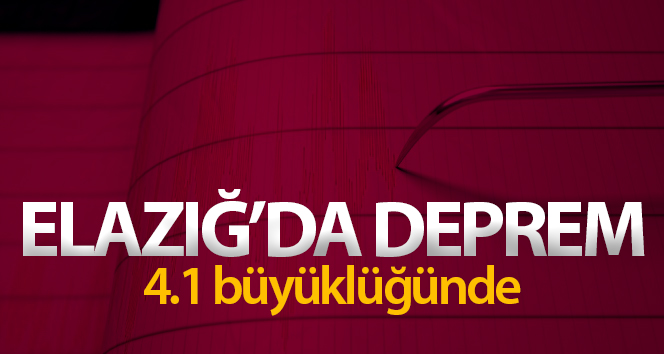 Elazığ’da 4.1 büyüklüğünde deprem