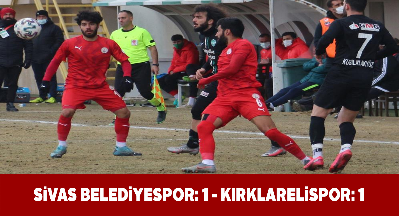 Sivas Belediyespor evinde berabere kaldı