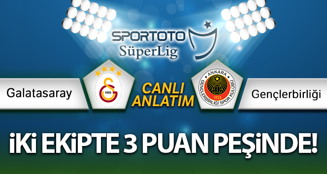 Galatasaray – Gençlerbirliği Canlı Anlatımı