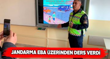 Jandarmadan öğrencilere uzaktan trafik eğitimi