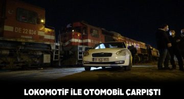 Kadı Burhanettin mahallesinde lokomotif kazası