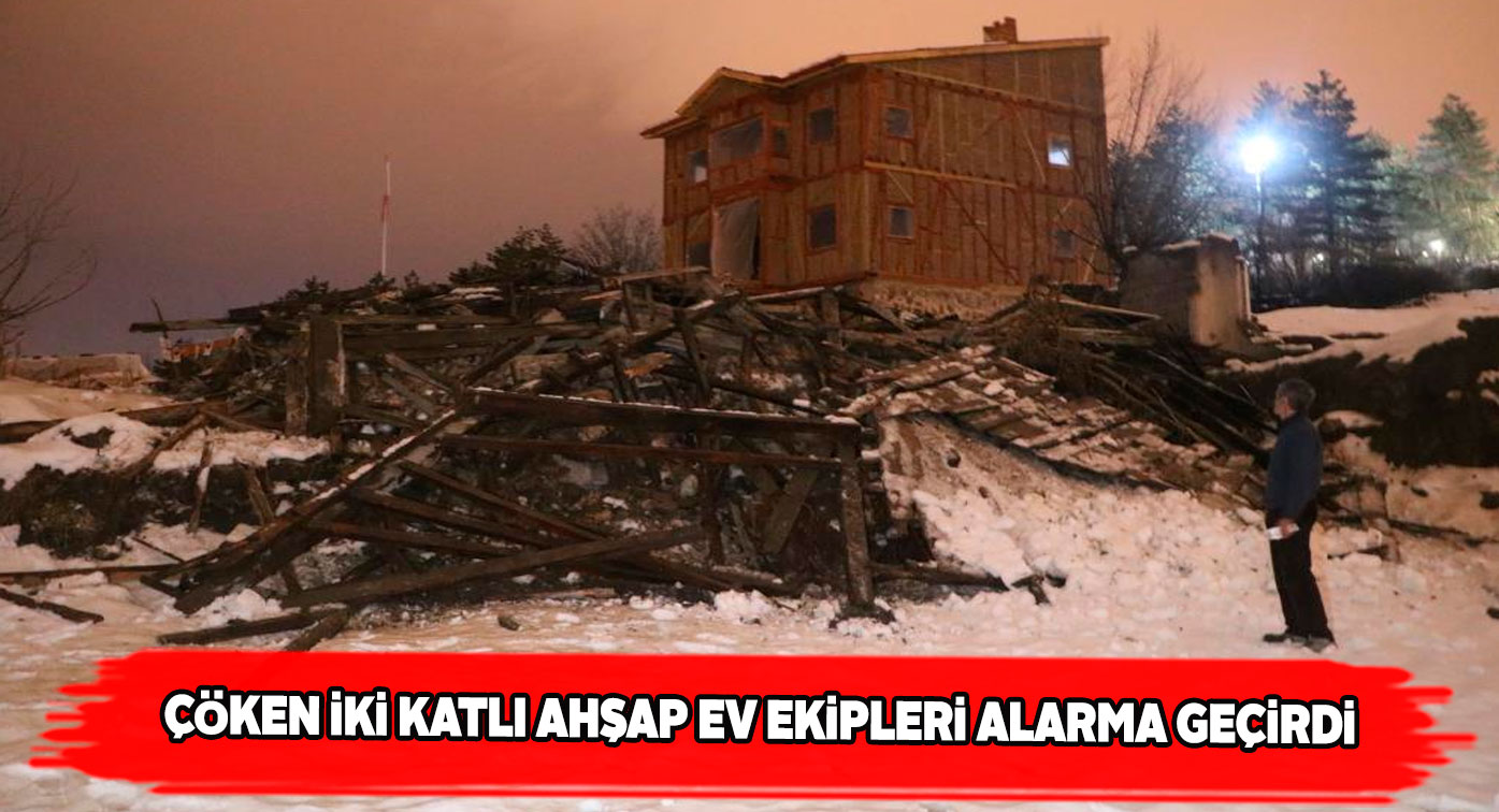 Kale Projesinin yürütüldüğü alanda ahşap ev çöktü