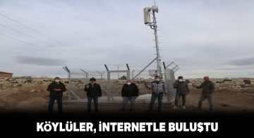 Kızılhüyük köyüne baz istasyonu kuruldu