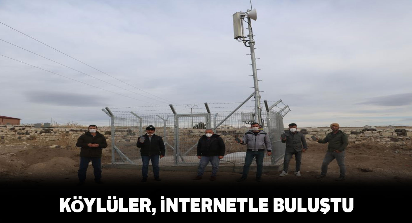 Kızılhüyük köyüne baz istasyonu kuruldu