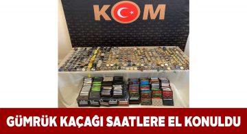 KOM Şube’den kaçak saat ve cüzdan operasyonu