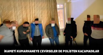 Kaçak kumar baskınında 9 kişiye ceza