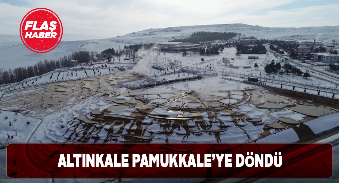 Pamukkale’nin kardeşi ‘Altınkale’de harika görüntüler