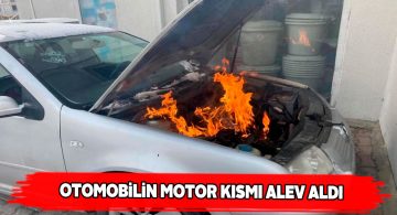 Sivas’ta park halindeki otomobilde yangın çıktı