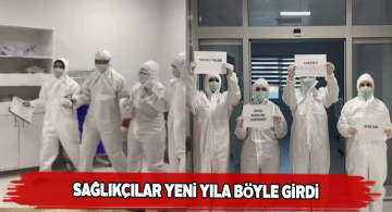 Sivas Numune Hastanesi çalışanlarından yılbaşı klibi