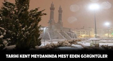 Kar yağışı Sivas’ı beyaza bürüdü, kartpostallık görüntüler oluştu