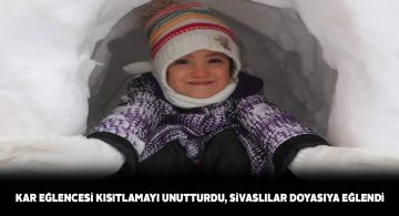 Sivaslıların kar eğlencesi sokak kısıtlamasını unutturdu