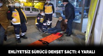 Sivas’ta ehliyeti olmayan sürücü 4 kişiyi yaraladı