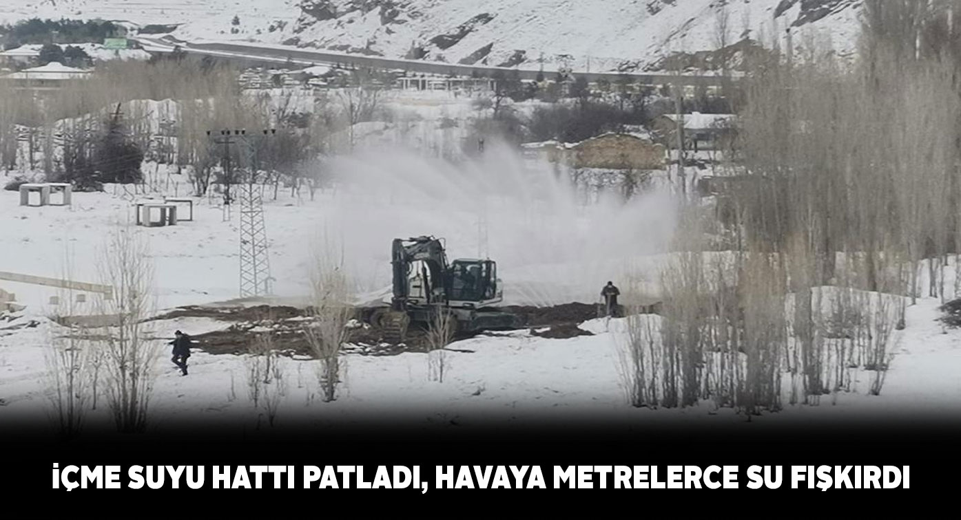 Sivas’ta içme suyu ana borusu patladı