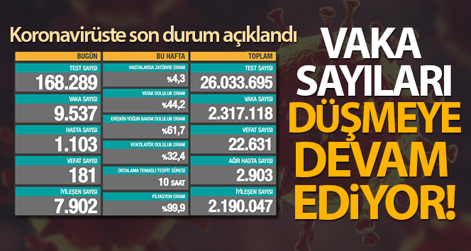 Son 24 saatte 181 kişi corona virüsten öldü