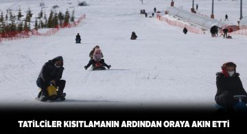 Tatil ile birlikte vatandaşlar Yıldız Kayak Merkezi’ne akın etti