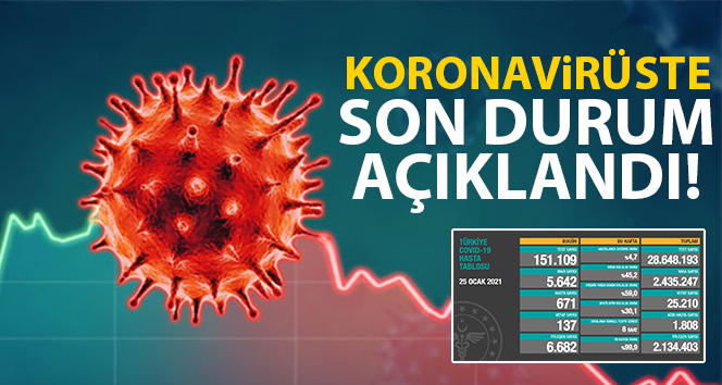 Türkiye’nin son 24 saatlik korona virüs tablosu açıklandı