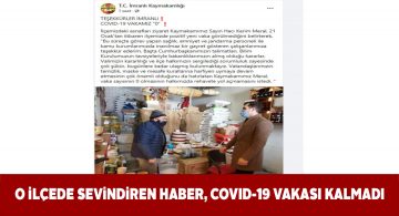 İmranlı ilçesinde korona virüs vakaları sıfırlandı