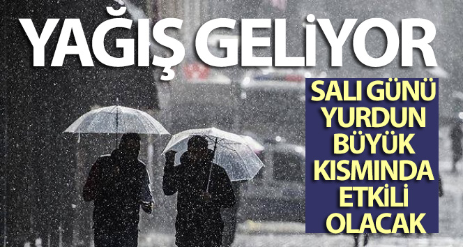 Yağmur batıdan geliyor